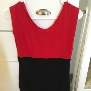 American Apparel Two Tone Color Block Dress